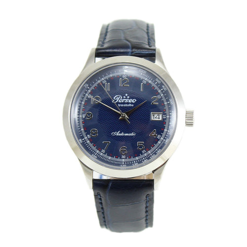Orologio uomo automatico Perseo Trestelle classico blu