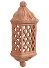 Biscottini Biscottini Lanterna Lampada Parete Terracotta Artigianale Antigeliva 21x11x49
