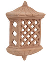 Biscottini Lanterna Lampada da parete da appendere in Terracotta 100% Made in Italy interamente Lavorata a Mano
