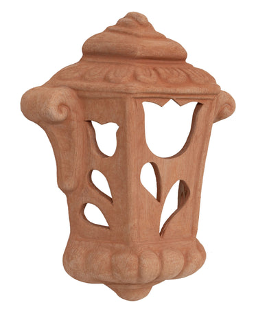 Biscottini Lanterna Lampada da parete da appendere in Terracotta 100% Made in Italy interamente Lavorata a Mano