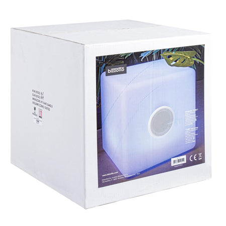 Lampada a led cubo speaker per uso interno ed esterno
