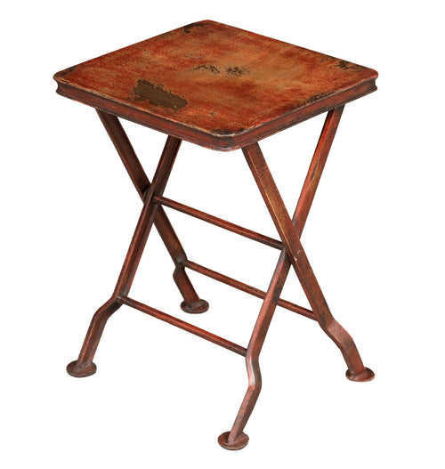 Biscottini Panchetto Biscottini ferro battuto rosso anticato 28x28x40 per interni esterni