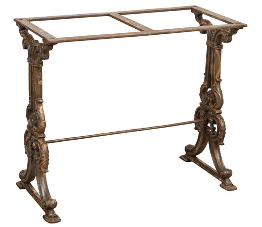 Biscottini Biscottini Base Tavolo Ghisa Anticata Stabile Robusta 84x43x72 Piani Pesanti