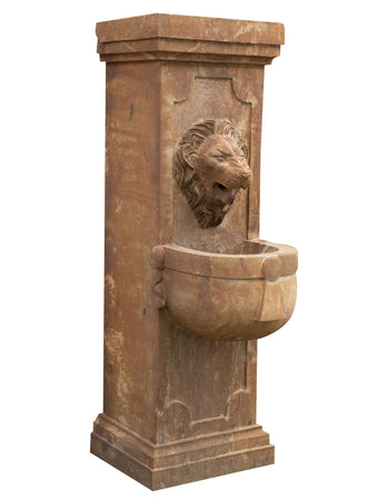 Biscottini Fontana Muro Biscottini Pietra Smontabile 40x59x125 Decorativa Giardino Esterno