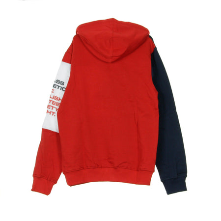 MASS DENIM Felpa Cappuccio Uomo Republic Red da uomo