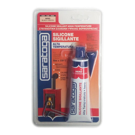 Saratoga 60ml silicone sigillante nero alta temperatura da -60° a +260°C