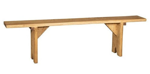 Biscottini Panca Biscottini Legno Massello Tiglio Naturale 180x25x50 Country Made in Italy