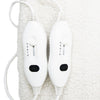 Termocoperta Elettrica Scaldasonno in Lana Matrimoniale 2Telecomandi 120W Lavabile