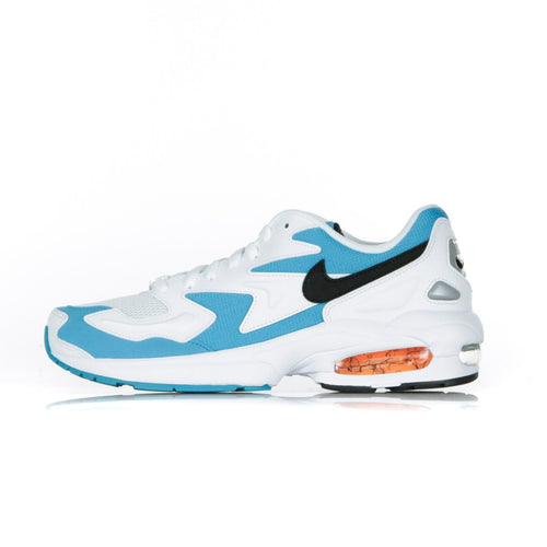 Nike Scarpa Bassa Uomo Air Max 2 Light White/black/blue Lagoon/laser Orange da uomo