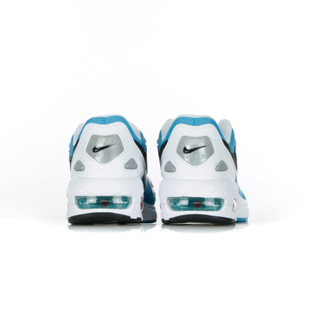 Nike Scarpa Bassa Uomo Air Max 2 Light White/black/blue Lagoon/laser Orange da uomo