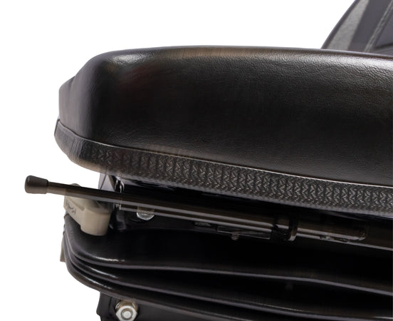 Sedile 450 in sky nero con molleggio meccanico e cintura