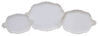 Biscottini SET TRE VASSOI IN LEGNO FIORENTINI