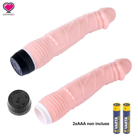 Offerta lancio 6 pezzi realGOOS®Vibratore economico in TPE morbido flessibile color carne dildo vibrante
