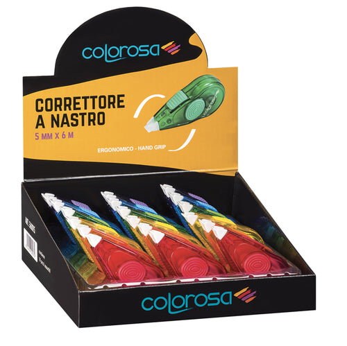 Espositore 18 Nasti Correttore Ergonomico 5Mmx6Mt Colorosa Riplast