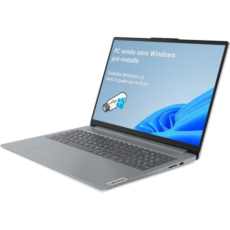 Laptop Lenovo Ideapad Slim 3 16IAH8  16'' WUXGA - INTEL i5-12450H - 16 GB di RAM - 512 GB SSD - Senza Windows - AZERTY