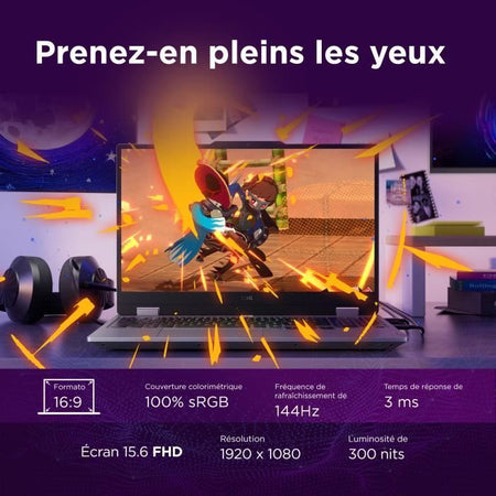 LENOVO LOQ 15IRX10 PC portatile da gioco Senza Windows - 15'' FHD 144 Hz - Core i5-13450HX - RTX 5060 115 W - 16 GB di RAM - 512 GB SSD