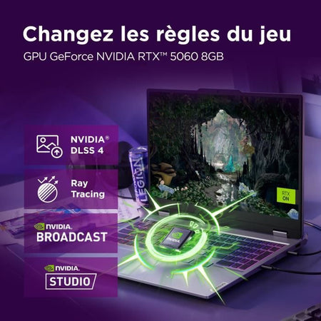 LENOVO LOQ 15IRX10 PC portatile da gioco Senza Windows - 15'' FHD 144 Hz - Core i5-13450HX - RTX 5060 115 W - 16 GB di RAM - 512 GB SSD