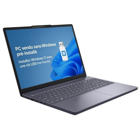 Laptop LENOVO IdeaPad Slim 3 15IRH10 Senza Windows - 15.3 WUXGA IPS - Core i5-13420H - 16 GB di RAM - 512 GB SSD - AZERTY