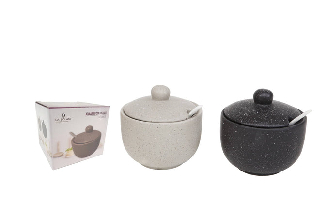 Zuccheriera in Ceramica con Cucchiaio