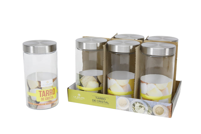 Vasetto Vetro Coperchio 1800 ml