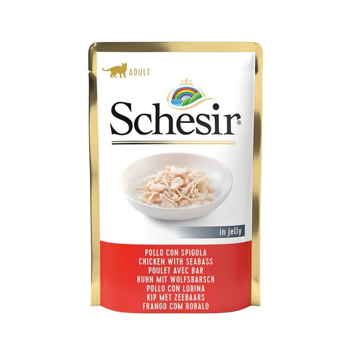 Schesir Jelly Pollo con Spigola Bustina per Gatti Adulti