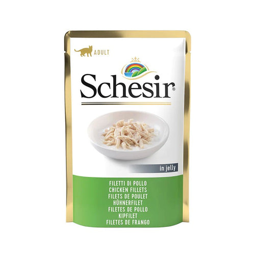 Schesir Jelly Filetti di Pollo Bustina per Gatti Adulti 85gr