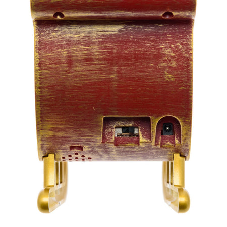 Slitta di Babbo Natale con glitter led scintillanti all'interno della sfera per decorazioni natalizie