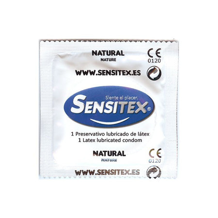 SENSITEX® preservativi naturali classici trasparenti 100% vegan 144 pezzi