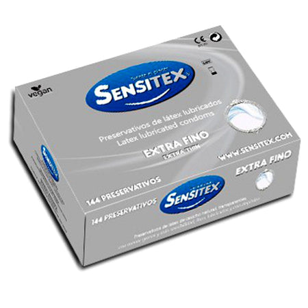 SENSITEX® preservativi naturali extra sottili 100% vegan 144 pezzi