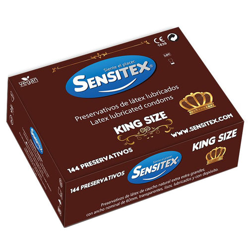 SENSITEX® preservativi naturali extra large XXL King Size 100% vegan 144 pezzi