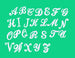 Set Di Lettere Termoadesive Corsivo Maiuscolo Ricamate 3cm