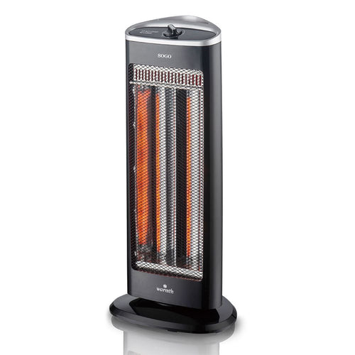 SOGO Stufa alogena con filamento in carbonio  1000W 2 livelli di calore oscillazione
