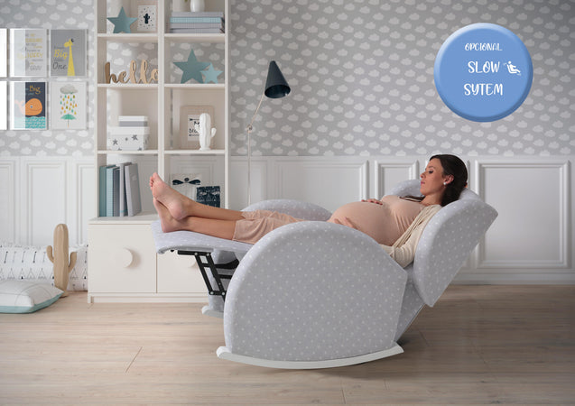 Poltrona Micuna Flor Slow System in Tessuto Galaxy Grey