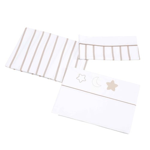 Completo Lenzuola Lettino 120x60 Micuna Bubu (3 pezzi)