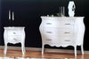 MOBILI 2G - Gruppo 1 Cassettiera 2 Comodini Shabby Bianco swarovski