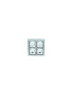 MOBILI 2G - Gruppo 1 Cassettiera 2 Comodini Shabby Bianco swarovski