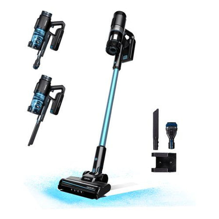 Scopa elettrica batteria conga rockstar 1500 ray pure grigio e azzurro 08422