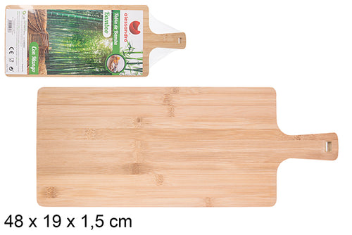 Tagliere Multifunzione in Bambù con Manico 48x19cm