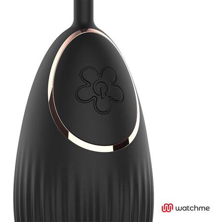 WATCHME ovulo ovetto vibrante in silicone nero con telecomando wireless da polso