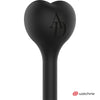 WATCHME ovulo ovetto vibrante in silicone nero con telecomando wireless da polso