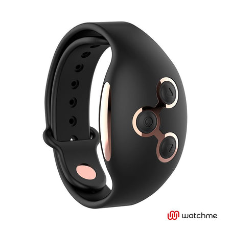 WATCHME gioco di coppia clitoride in silicone nero con telecomando wireless da polso