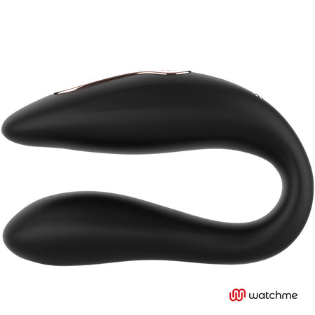 WATCHME gioco di coppia clitoride in silicone nero con telecomando wireless da polso