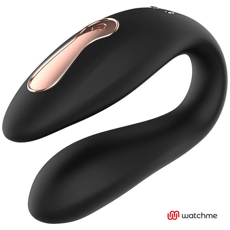 WATCHME gioco di coppia clitoride in silicone nero con telecomando wireless da polso