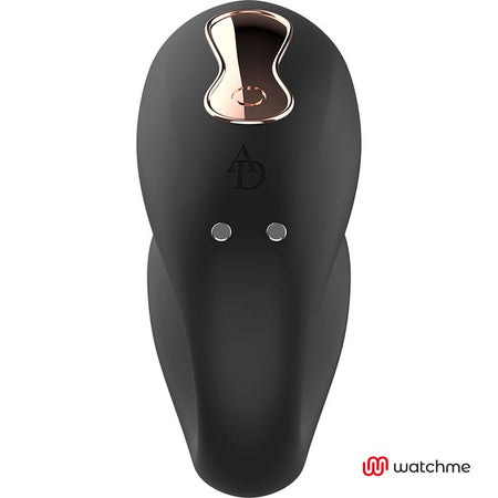 WATCHME gioco di coppia clitoride in silicone nero con telecomando wireless da polso