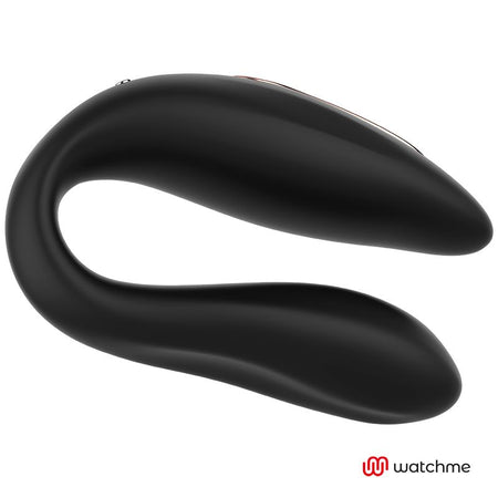 WATCHME gioco di coppia clitoride in silicone nero con telecomando wireless da polso