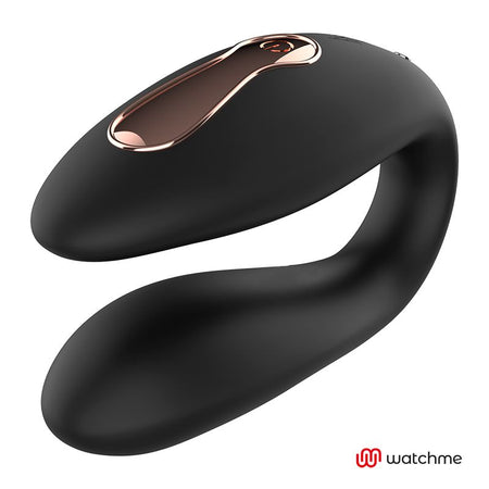 WATCHME gioco di coppia clitoride in silicone nero con telecomando wireless da polso