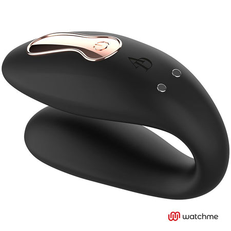 WATCHME gioco di coppia clitoride in silicone nero con telecomando wireless da polso