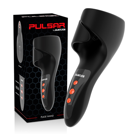 JAMYJOB Pulsar masturbatore maschile in silicone ricaricabile USB con 30 funzioni di vibrazione