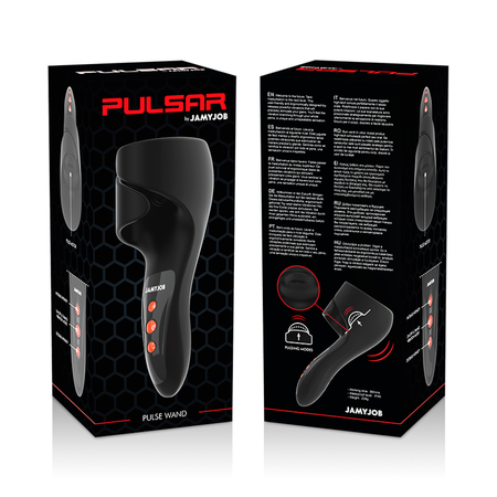JAMYJOB Pulsar masturbatore maschile in silicone ricaricabile USB con 30 funzioni di vibrazione