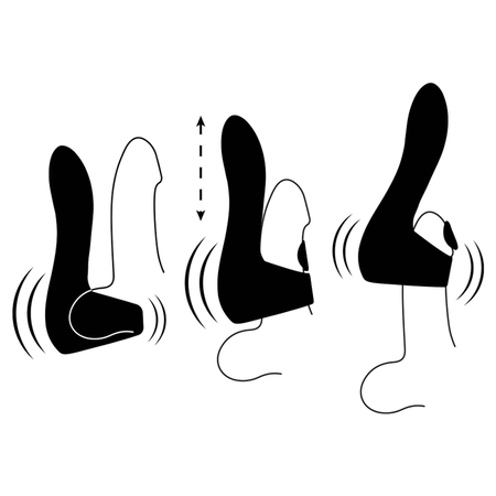 JAMYJOB Pulsar masturbatore maschile in silicone ricaricabile USB con 30 funzioni di vibrazione